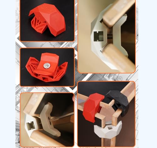 Serplex® 4Pcs Furniture Frame Joints, Removable Support Retainers, 90-Degree Nylon Furniture Connector Brackets, Quick-Release Brackets for Wooden Cabinet, Shelf, Box, Assembly Wooden Panels Serplex® 4Pcs Furniture Frame Joints, Removable Support Retainers, 90-Degree Nylon Furniture Connector Brackets, Quick-Release Brackets for Wooden Cabinet, Shelf, Box, Assembly Wooden Panels